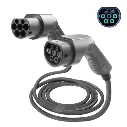 Cable de recharge Triphasé 32A avec Obturateur T2S 5M