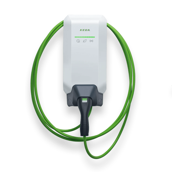 Borne Keba P40 Pro Monophasé 7.4kw - à Câble T2S 6M